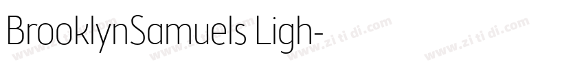 BrooklynSamuels Ligh字体转换 BrooklynSamuels Ligh字体转换